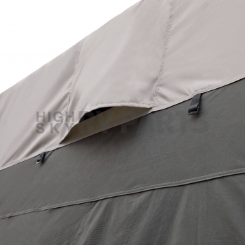 Classic Accessories ProTop4 RV Cover 16 Feet 2 inch R-Pod And Sloped Travel Trailers - Dark Gray with Light Top Polyester 80-430-151001-RT-2
