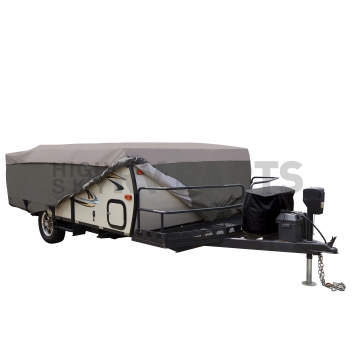 Classic Accessories ProTop4 RV Cover 10 to 12 Feet Folding Camper Trailer - Dark Gray with Light Top Polyester 80-434-151001-RT-3