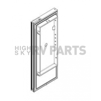 Norcold Refrigerator Door - 2118 Series Lower Stainless Steel - 637195