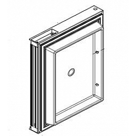 Norcold Refrigerator Door - 2118 Series Upper Stainless Steel - 637193