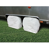 Camco Tire Cover 36 Inch To 39 Inch Colonial White Vinyl Set Of 2 - 45335