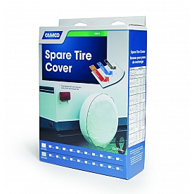 Camco Spare Tire Cover 31-1/4 Inch Colonial White Vinyl - 45352