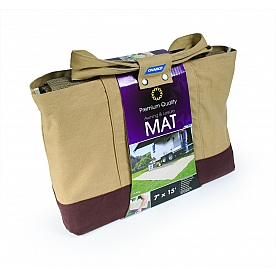 Camco RV Patio Mat 15 Feet x 7 Feet Brown - 42811