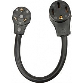 SouthWire Corp. Power Cord Adapter 30 Amp Male To 50 Amp Female 18 inch - 30AM50AF18