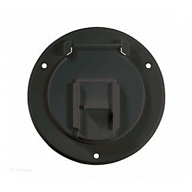 RV Designer Basic Cable Hatch Flat Sided Polar White B123