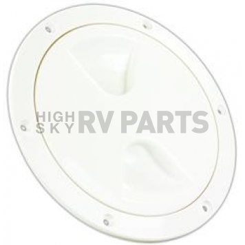 JR Products 5 inch Access/Deck Plate White 31025