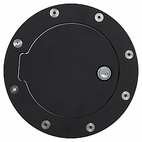 Bully Truck Fuel Door - Round Aluminum - BBS-1212CK