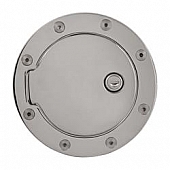 Bully Truck Fuel Door - Round Aluminum - GD-102CKP