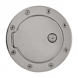 Bully Truck Fuel Door - Round Aluminum - GD-102CKP