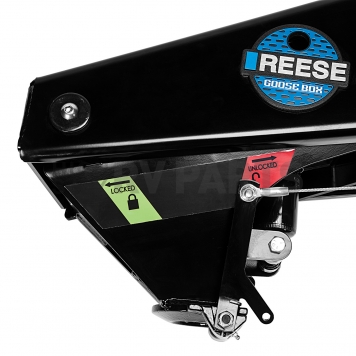 Reese Goose Box 20K Fifth Wheel Trailer Hitch Pin Box For Lippert 1621/ 1716 Wing Sets-2