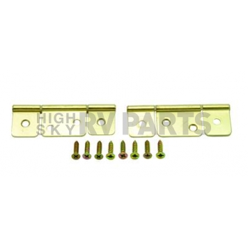 AP Products RV Cabinet Door Non Mortise Brass Hinge - Set of 2 - 013-046