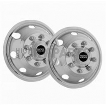 Pacific Dualies Wheel Simulator - Stainless Steel Front - Set Of 2 - 44-2808