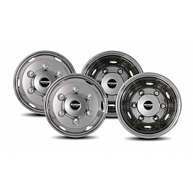 Pacific Dualies Wheel Simulator - Stainless Steel Front And Rear - Set Of 4 - 45-1960