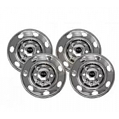 Pacific Dualies Wheel Simulator - Stainless Steel Front And Rear - Set Of 4 - 60-1608