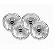 Pacific Dualies Wheel Simulator - Stainless Steel Front And Rear - Set Of 4 - 61-1608