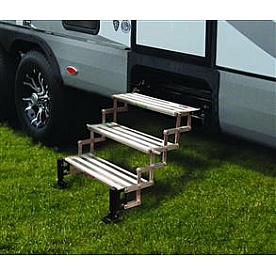 Torklift Entry Step - 22-1/4 Inch Aluminum Step With Stainless Steel Hardware 4 Steps - A8004