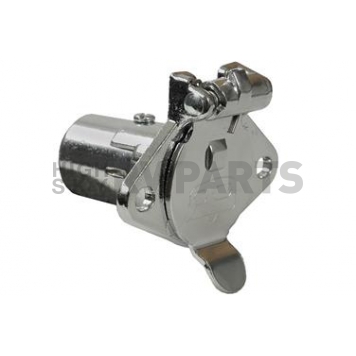 Pollak Trailer Wiring Connector Vehicle End 4 Round Die Cast ABS Plastic - 11-410V