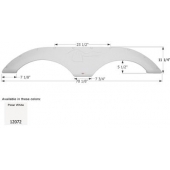 Icon Fender Skirt For Forest River  Wildcat 70-1/8 Inch 11-1/4 Inch  White 12072