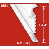 AP Products Trim Molding Insert 16' x 1/3 inch Black - Aluminum - 021-56402-16