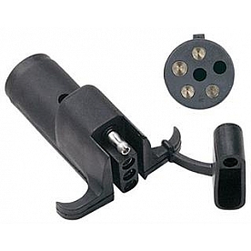 Husky Towing Trailer Wiring Connector Adapter 6-Way Pin To 4 Flat - 30315