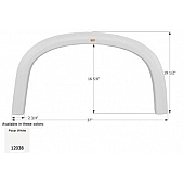 Icon Fender Skirt For Four Winds s 37 Inch 19-1/2 Inch  White 12038