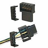 Husky Towing Trailer Wiring Flat Connector 4 Way - 1 Pair - 15180