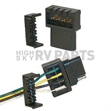 Husky Towing Trailer Wiring Flat Connector 4 Way - 1 Pair - 15180