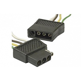 Pollak Trailer Wiring Flat Connector - 4 Way 12 Inches Length - 12-403