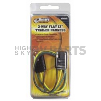 WirthCo Trailer Wiring Flat Connector - 4 Way 60 Inch Length  - 80910