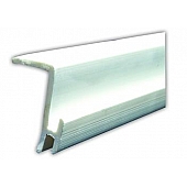 Window Curtain Slide Track - Type D Ceiling Mounted - 96 Inch Length - White