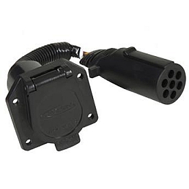 Hopkins MFG Trailer Wiring Connector Adapter 7-Way Pin To7-Way Blade - 47425