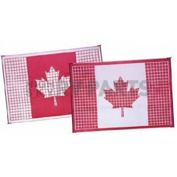 Faulkner RV Patio Mat 12 Feet x 9 Feet Canadian Flag Design - 52305