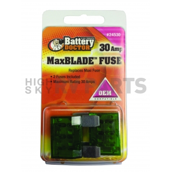 WirthCo Fuse Green Blade Maxi 30 Amp Pack Of 2 - 24530
