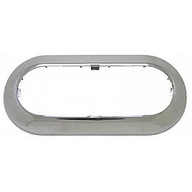 Peterson Mfg. Backup Light Bezel - Oval Chrome Plated - B423-11