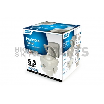 Camco Portable Toilet 5.6 Gallon - 41541-3