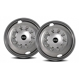 Pacific Dualies Wheel Simulator - Stainless Steel Front - Set Of 2 - 22-2250FH