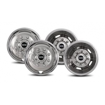 Pacific Dualies Wheel Simulator - Stainless Steel Front And Rear - Set Of 4 - 30-1708
