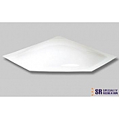 Specialty Recreation Neo Angle Skylight 24 Inch x 11 Inch - White - Single - NSL208W
