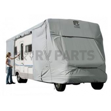 Classic Accessories PermaPRO RV Cover 26 to 29 Feet Class C Motorhomes - Gray Polyester 