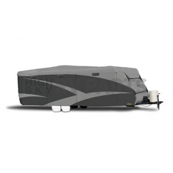 Adco Designer SFS Aquashed RV Cover for  31 Feet 9 inch Travel Trailers - Gray Polypropylene - 52245