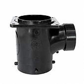 Valterra Sewer Waste Valve Tee Fitting 3 inch Bayonet X 3 inch Rotating Flange X 2 inch Hub - T1012