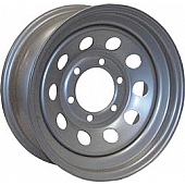 Americana Steel Trailer Wheel - 13 Inch with 5x4.50 Bolt Pattern Silver Mini Modular - 20255