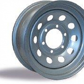 Americana Steel Trailer Wheel - 15 Inch with 5x5.00 Bolt Pattern Starlight Silver - 20427