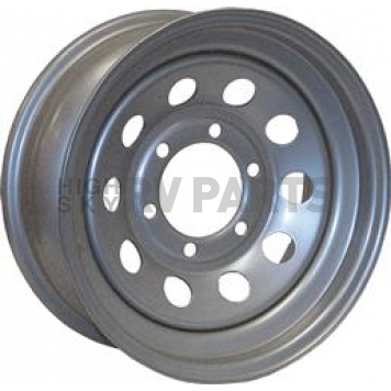 Americana Steel Trailer Wheel - 15 Inch with 6x5.50 Bolt Pattern Morton Silver - 20539
