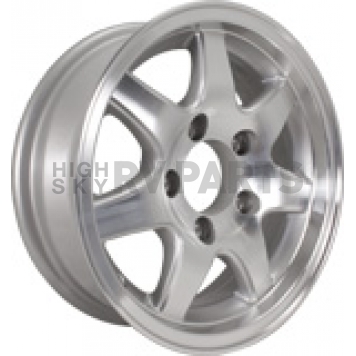 Americana Aluminum Trailer Wheel - 16 Inch with 6x5.50 Bolt Pattern Silver - 22661