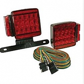 Bargman Trailer Light - LED Square Red  - 7385811