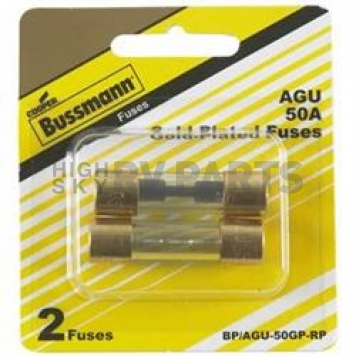 Bussman Glass Tube 50 Amp Fuse - Pack of 2 - BP/AGU-50