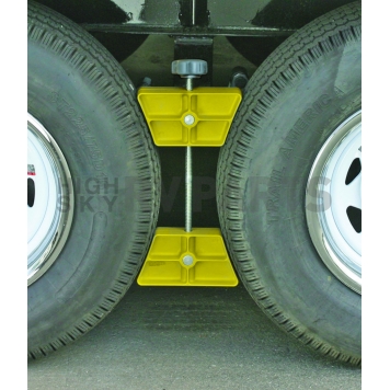 Camco Wheel Chock - Yellow Plastic Single - 44622-1