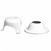 Custom Plastic Sewer Vent White with Base And Cap