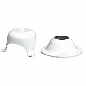 Custom Plastic Sewer Vent White with Base And Cap